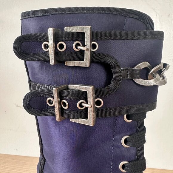 Madison Maison x Palladium Ranger Boot Women Sz 6 Vegan Navy RARE 90's $495 - Picture 9 of 15